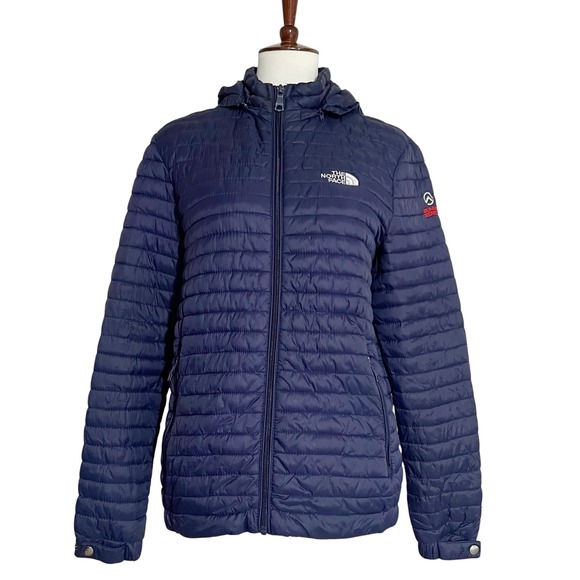The North Face Other - The North Face Summit Series Navy Blue Puffer Jacket Detachable Hood Mens Medium